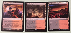 3x Rare Black/Red Lands, Misc. Sets, NM Near Mint, Magic the Gathering MTG - Image 1
