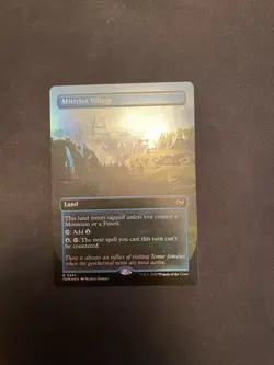 Mistrise Village (Borderless) Tarkir: Dragonstorm Foil LP - Image 1
