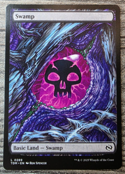 MTG - Swamp Dragon Eye - Bordered, Regular, Basic Land TDM - RARE 0289 MINT - Image 1