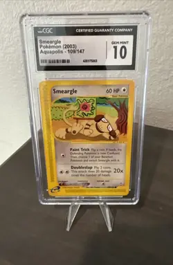 Smeargle Aquapolis Pokemon 2003 109/147 CGC 10 Gem Mint - Image 1