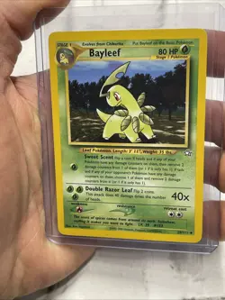 Bayleef - 29/111 - Pokemon Neo Genesis Unlimited Card WOTC NM Near Mint Vintage - Image 1
