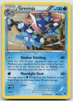 Greninja 40/122 - XY Breakpoint Non Holo Rare Pokemon Card - 40/122 - Image 1