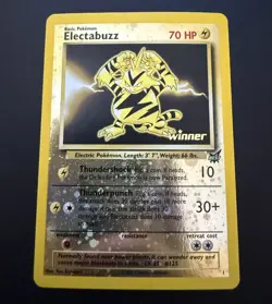 Electabuzz - 1 [Winner] DOUBLE SWIRL Pokemon Best of Promo - Reverse Holo LP ✨ - Image 1