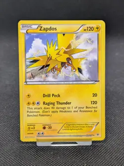 Pokemon TCG Zapdos Roaring Skies 23/108 Regular Rare LP-NM - Image 1