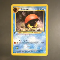 Pokemon Kabuto 56/75 Neo Discovery 1st Edition Stage 1 HP50 Regular - Image 1