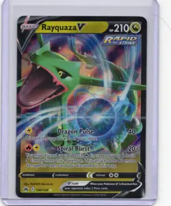 Rayquaza V Pokemon Crown Zenith Holofoil Ultra Rare 100/159 - Image 1