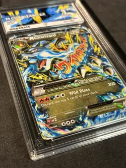 Pokemon TCG Mega M Charizard EX 69/106 2016 Flashfire Holo Ace Grade 1 - Image 3
