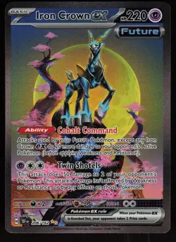 Iron Crown ex 206/162 Special Illustration Rare Temporal Forces Pokemon - Image 1