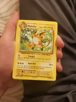 Pokemon TCG Raichu Evolutions 36/108 Rare Stage 1 100 HP Exclusive Regular - Image 1