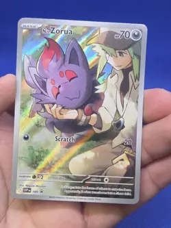 Pokemon Scarlet & Violet Journey Together ETB N’s Zorua 189 Black Star Promo NM - Image 2