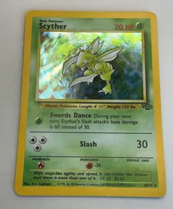 1999 Pokemon: SCYTHER, Jungle HOLO Rare 10/64 - Image 2