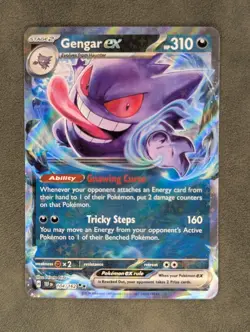 Gengar ex 104/162 Pokemon TCG Double Rare SV05: Temporal Forces Near Mint - Image 1