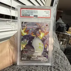 2021 Pokemon SWSH FA/ Charizard VMAX Shining Fates #SV107 PSA 9 - Image 1