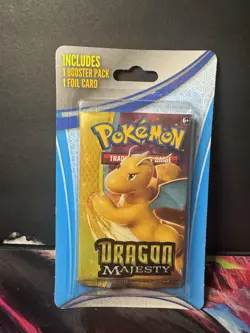 Pokemon Sun & Moon Dragon Majesty Booster Pack (Dragonite Art) Factory Sealed - Image 1