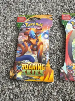 Lot Of 3 Packs Pokemon XY Roaring Skies Sleeved Booster Pack Factory Sealed - Image 2