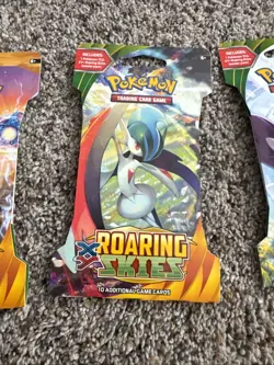 Lot Of 3 Packs Pokemon XY Roaring Skies Sleeved Booster Pack Factory Sealed - Image 3