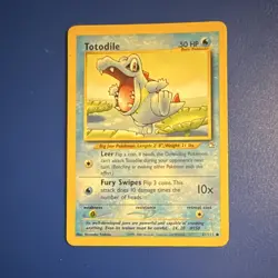 Pokemon Totodile 81/111 Neo Genesis Common Basic HP50 Regular 2000 English - Image 1