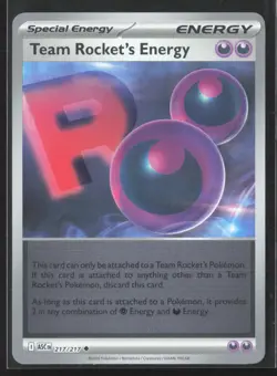 217/217 Special Team Rocket's Energy - Ascended Heroes - Reverse Holo NM Pokemon - Image 1