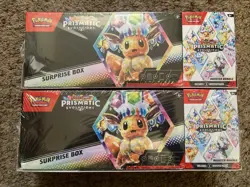 2 Sam’s Club Pokemon Prismatic Evolutions Surprise Box & Booster Bundle Lot Sams - Image 1