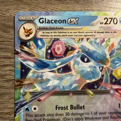 Glaceon ex 026/131 Double Rare Prismatic Evolutions Pokemon TCG - Image 3