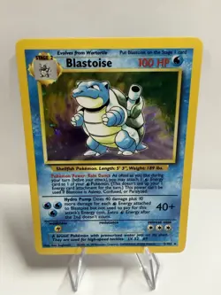 Blastoise 002/102 Base Set Holo Pokemon TCG Vintage - Image 1