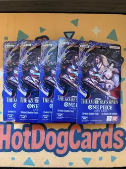 One Piece Card Game OP-14 Sleeved Booster Pack Lot of 5 | Factory Sealed - Image 1