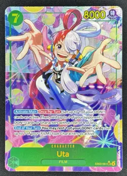 One Piece English EB03-061 Uta SEC AA Heroines Edition Secret Rare Alt Art - Image 1