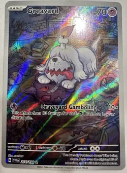 Pokemon TCG Greavard Card 214/198 SV01 Scarlet & Violet Base Set - Image 1