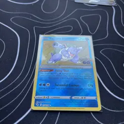 Pokemon TCG Radiant Blastoise Holo Card 018/078 Pokemon Go - Image 3