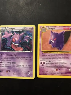Pokemon TCG- Gengar 2 Card Lot Breakthrough Holo (XY) And Fossil Regular - Image 1
