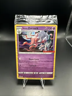 Pokemon Hisuian Zoroark - 076/196 - GameStop Promo Rare Card - Sealed - Image 1