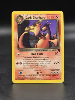 Pokemon TCG Dark Charizard 21/82 Team Rocket Non-Holo Rare Card - Image 1