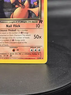 Pokemon TCG Dark Charizard 21/82 Team Rocket Non-Holo Rare Card - Image 5