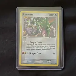 Pokemon TCG Rayquaza Emerald 9/106 2005 Holo Rare Basic Dragon 80HP Card - Image 3