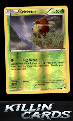 Reverse Holofoil Kricketot 5/122 Pokemon Common XY - BREAKpoint Card LP - Image 1