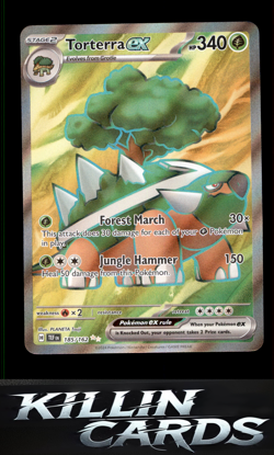 Torterra ex - 185/162 185/162 Pokemon Ultra Rare SV05: Temporal Forces Card NM - Image 1