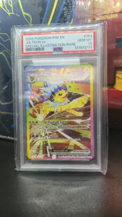 Pokemon Jolteon EX Prismatic Evolutions TCG Card 153/131 PSA 10 - Image 1