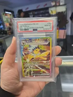 Pokemon Jolteon EX Prismatic Evolutions TCG Card 153/131 PSA 10 - Image 2