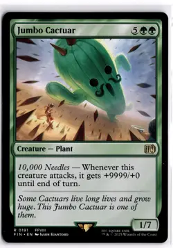 Jumbo Cactuar 191 Rare FINAL FANTASY Magic: The Gathering Near Mint - Image 1