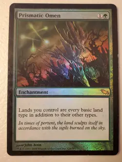 MTG Prismatic Omen Foil 126/301 Moderate Play - Image 1