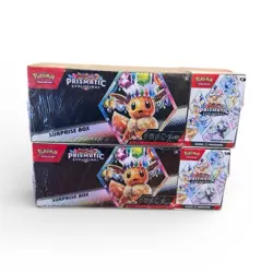 Pokemon Prismatic Evolutions Surprise Box Booster Bundle Eevee 2 Boxes Sealed - Image 1