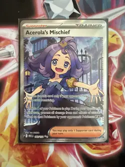 Pokemon Card Acerola's Mischief - 165/132 - ME01: Mega Evolution (MEG) - Image 3