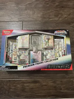 Pokemon TCG Prismatic Evolutions Premium Figure Collection Box - Small Rip - Image 1