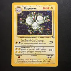 Pokemon Vintage Holo Magneton Fossil 11/62 WotC 1999 - Image 1