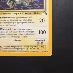 Pokemon Vintage Holo Magneton Fossil 11/62 WotC 1999 - Image 4