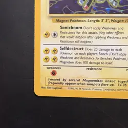 Pokemon Vintage Holo Magneton Fossil 11/62 WotC 1999 - Image 5