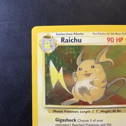Pokemon Vintage Holo Raichu 14/62 Fossil Wizards Of The Coast 1999 - Image 2