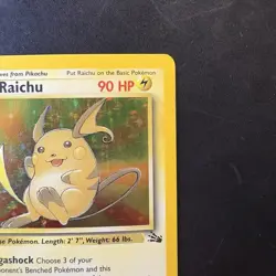 Pokemon Vintage Holo Raichu 14/62 Fossil Wizards Of The Coast 1999 - Image 3