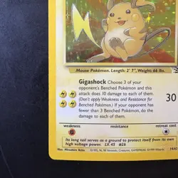 Pokemon Vintage Holo Raichu 14/62 Fossil Wizards Of The Coast 1999 - Image 5