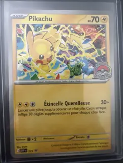 4x Pikachu Promo 2025 World Championships SVP 225 FRENCH Pokemon TCG ! Francais - Image 3